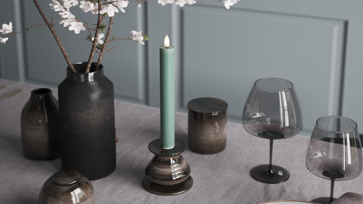 LED Dinerkaars Met levensecht LED vlam