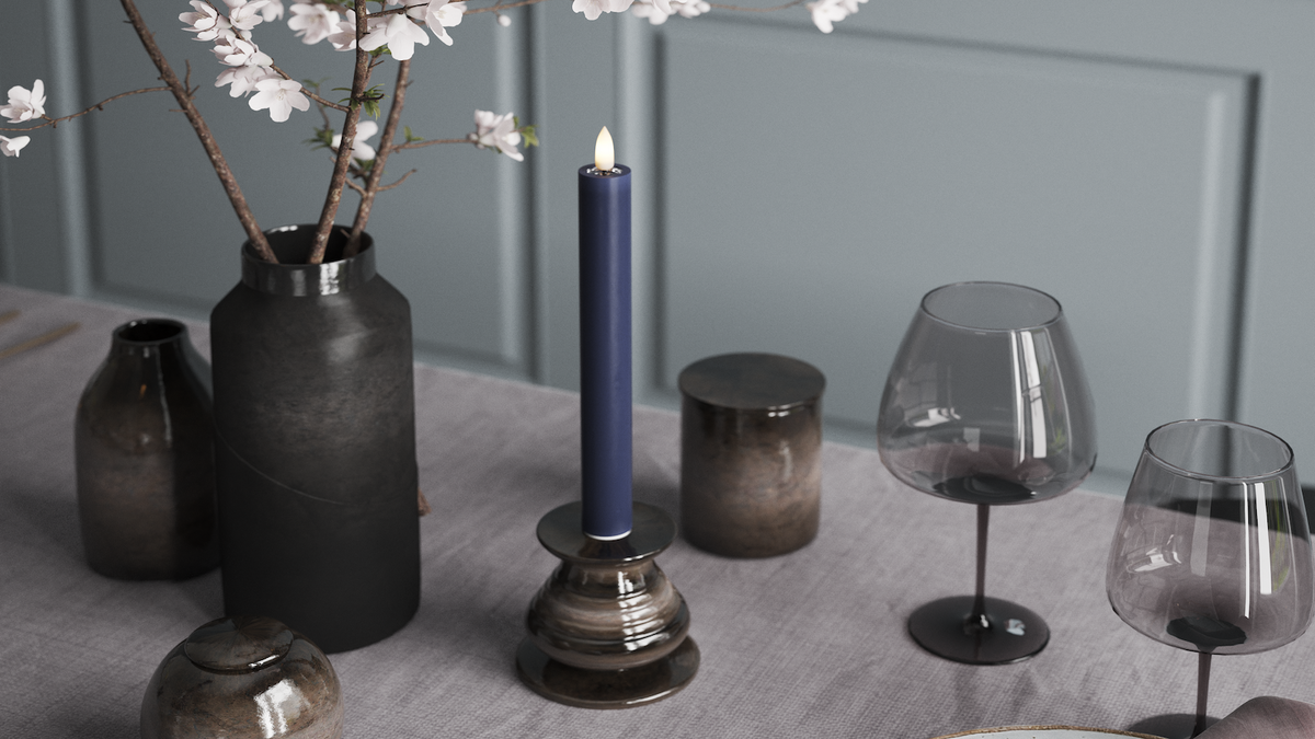 LED Dinerkaars Met levensecht LED vlam