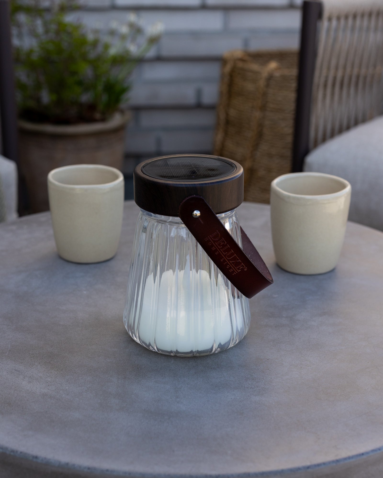 Deluxe Homeart LED Glas Lanterne 13cm LED lanterner 2