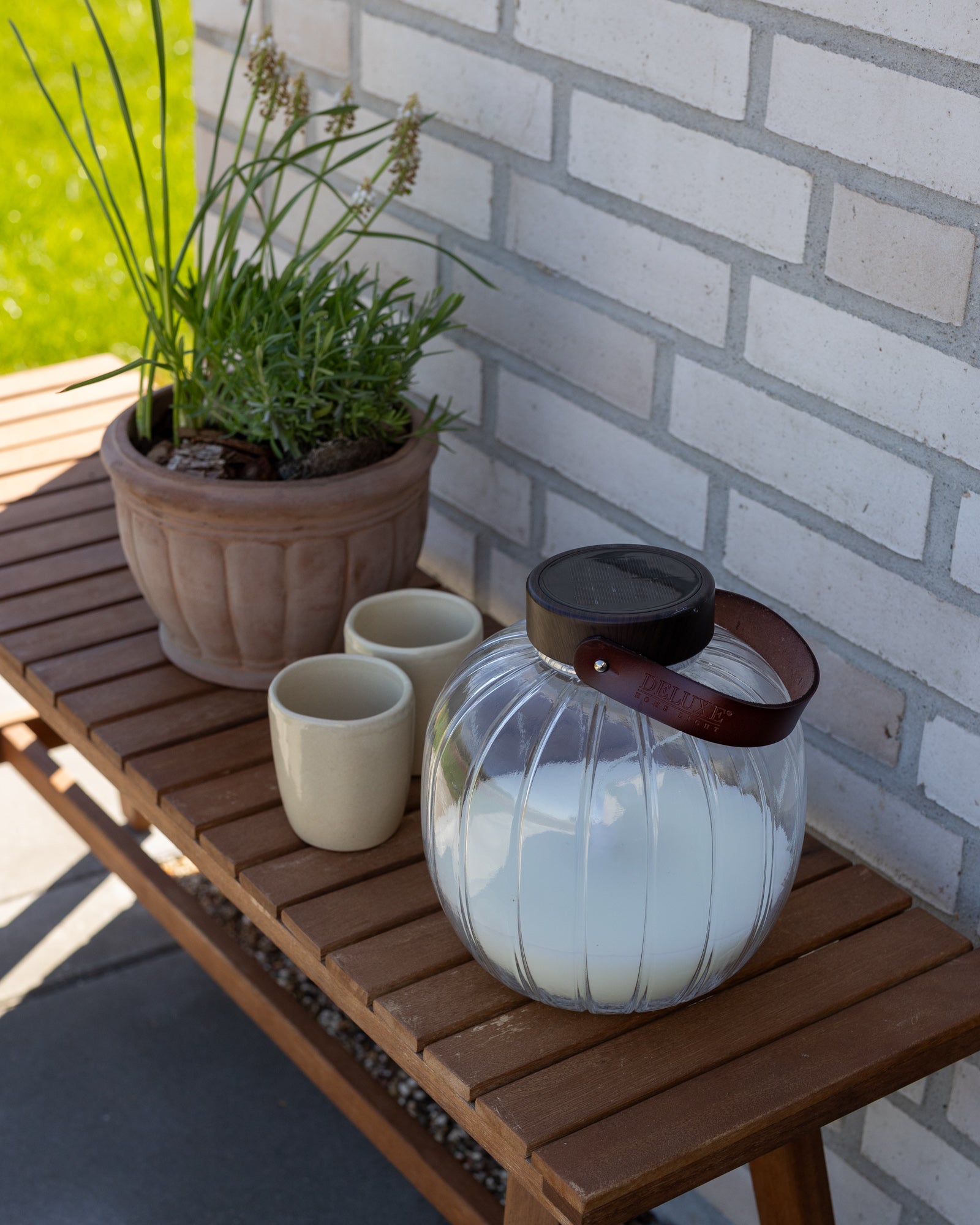 Deluxe Homeart LED Glas Lanterne 20cm LED lanterner 5