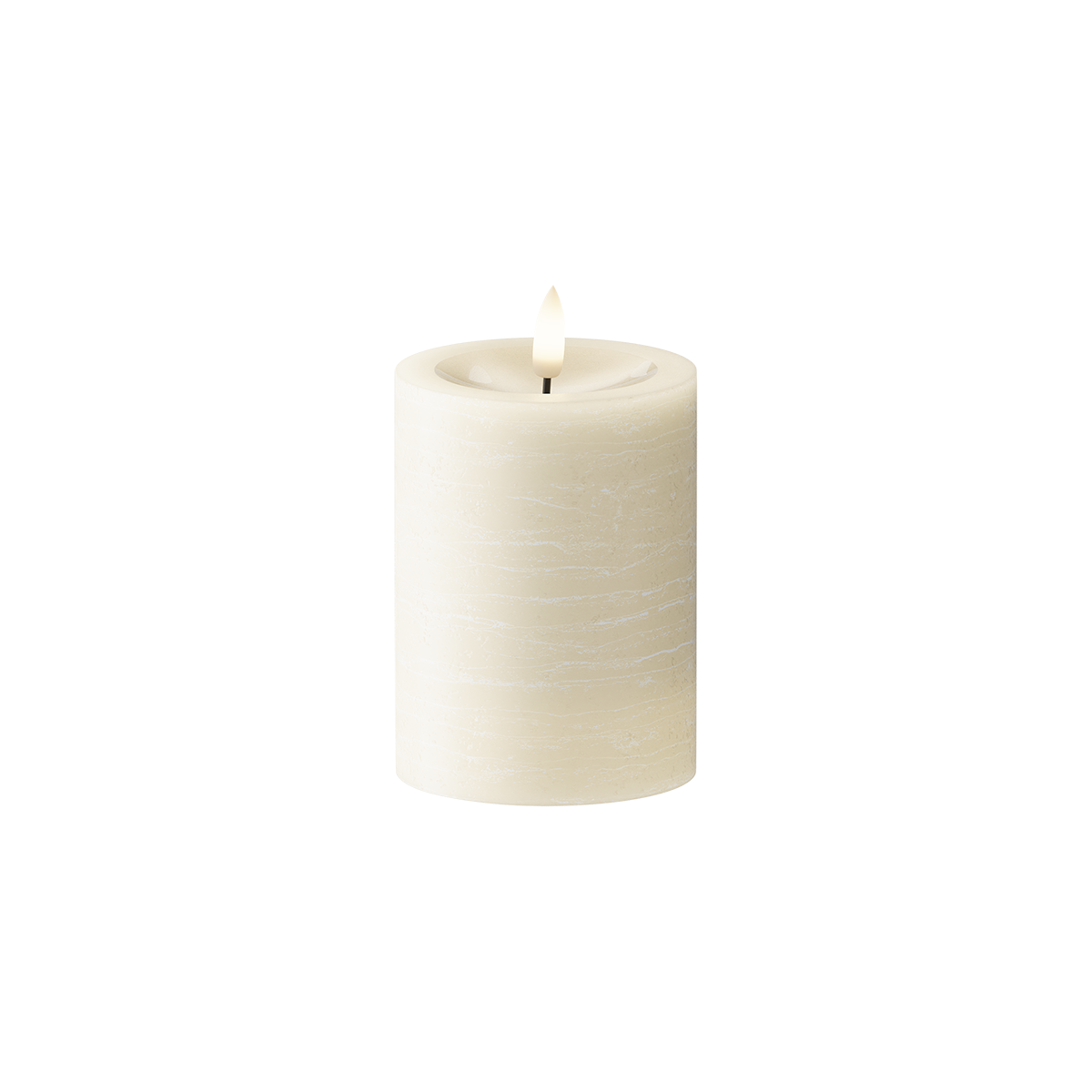 LED Stompkaarsen Ø 7,5 x 10 cm Crème