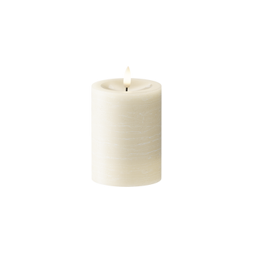 LED Stompkaarsen Ø 7,5 x 10 cm Crème