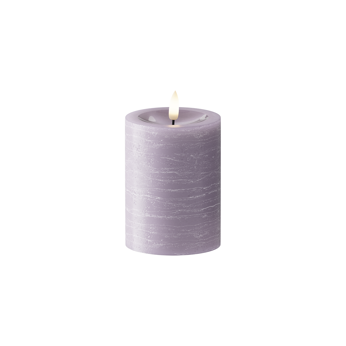 LED Stompkaarsen Ø 7,5 x 10cm Lavendel
