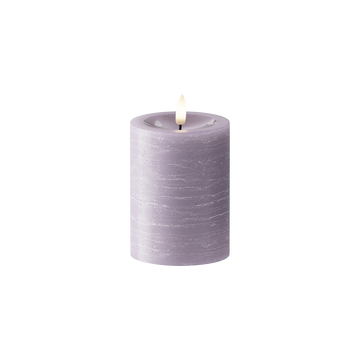 LED Stompkaarsen Ø 7,5 x 10cm Lavendel