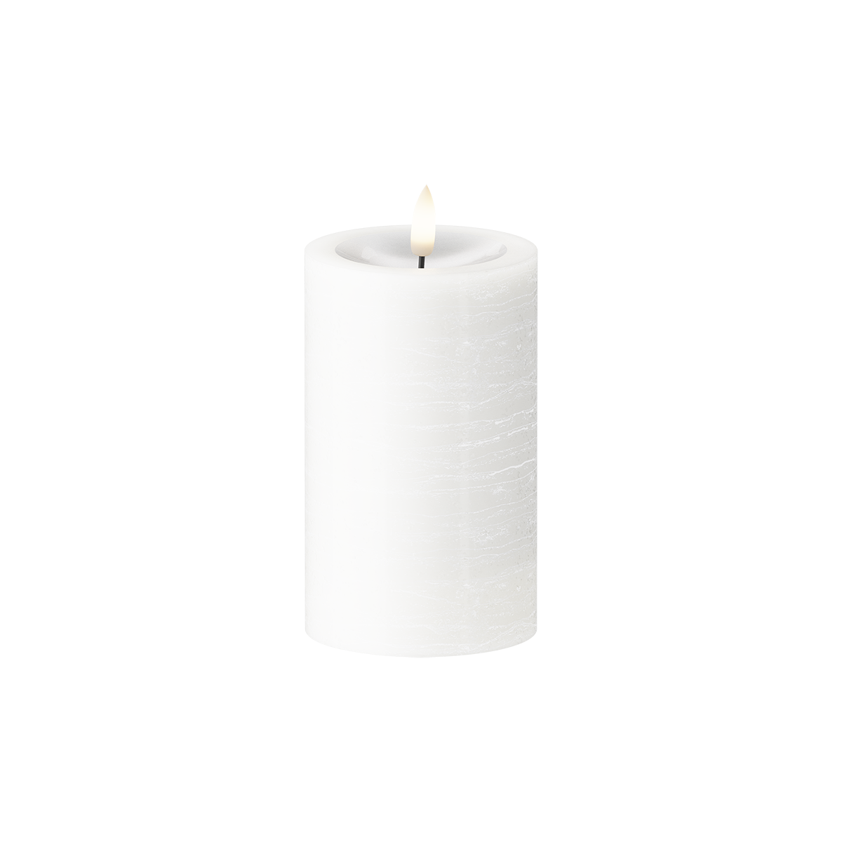 LED Stompkaarsen Ø 7,5 x 12,5 cm Wit