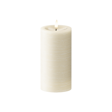 LED Stompkaarsen Ø 7,5 x 15 cm Crème