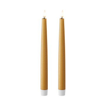 LED Dinerkaars 2 stuks, Ø 2,2 x 25 cm Curry
