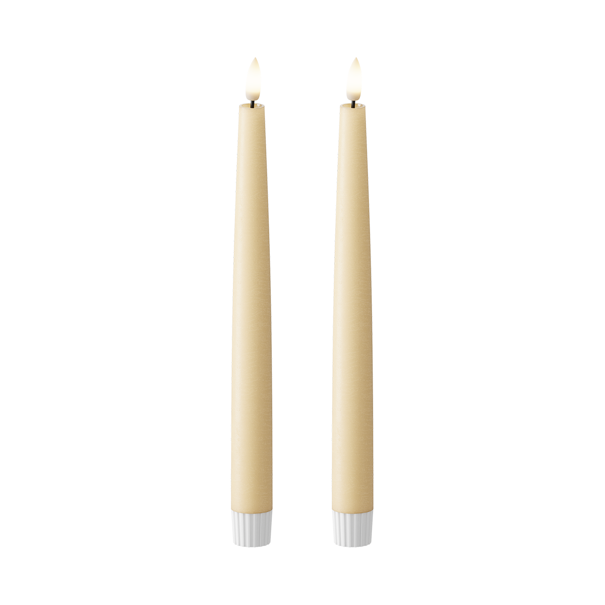LED Kronljus 2 st, Ø 2,2 x 25 cm Ljus Karamell