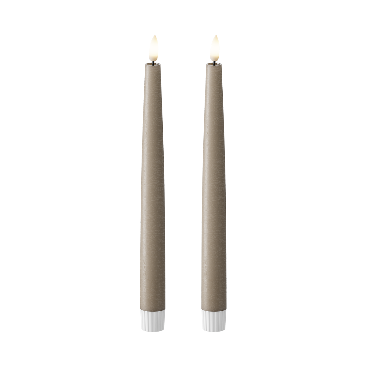Korunka LED 2 ks, Ø 2,2 x 25 cm Mokka