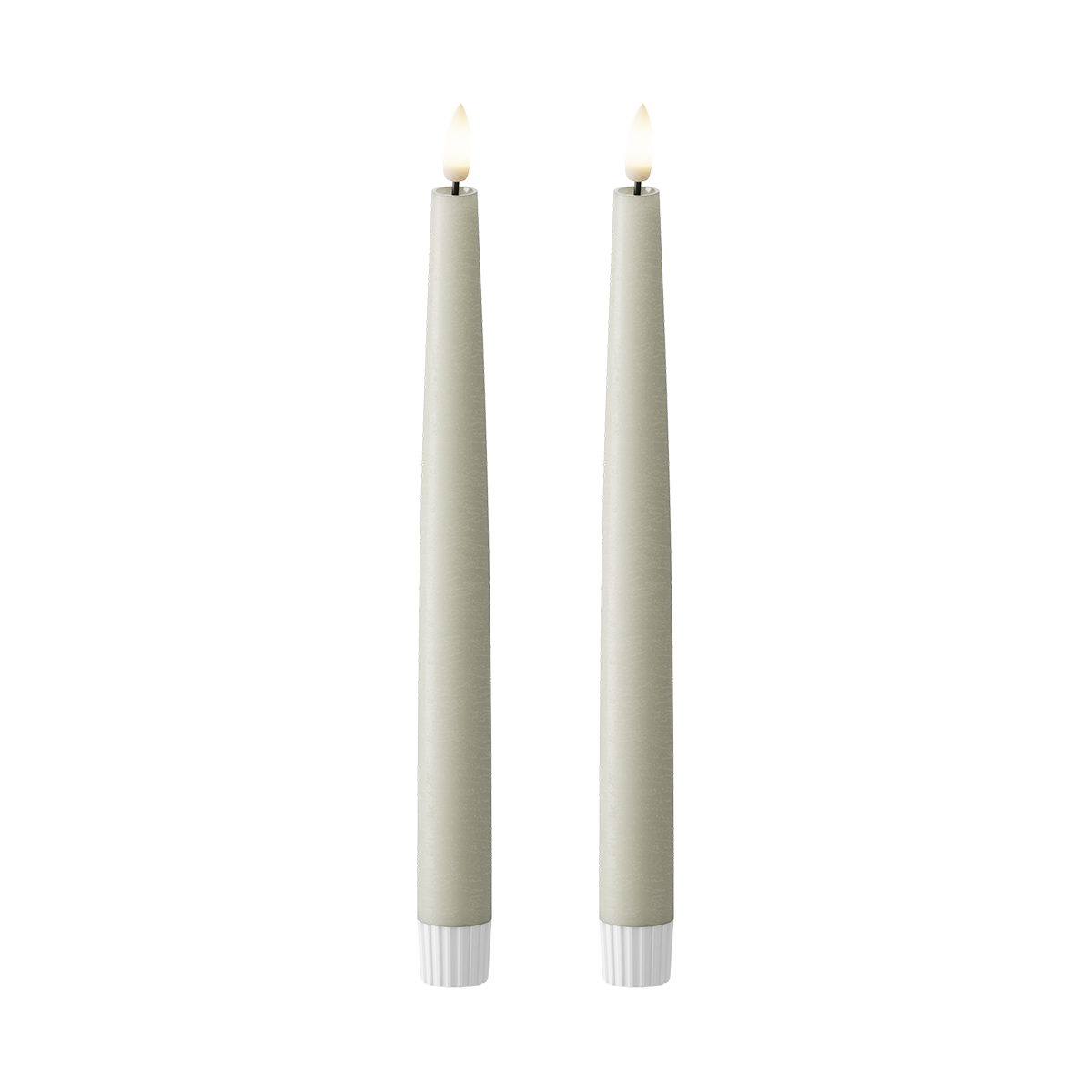 LED Dinerkaars 2 stuks, Ø 2,2 x 25 cm Saliegroen