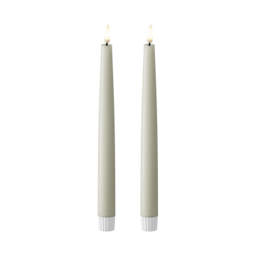 LED Dinerkaars 2 stuks, Ø 2,2 x 25 cm Saliegroen