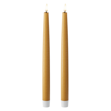 LED Dinerkaars 2 stuks, Ø 2,2 x 29 cm Curry