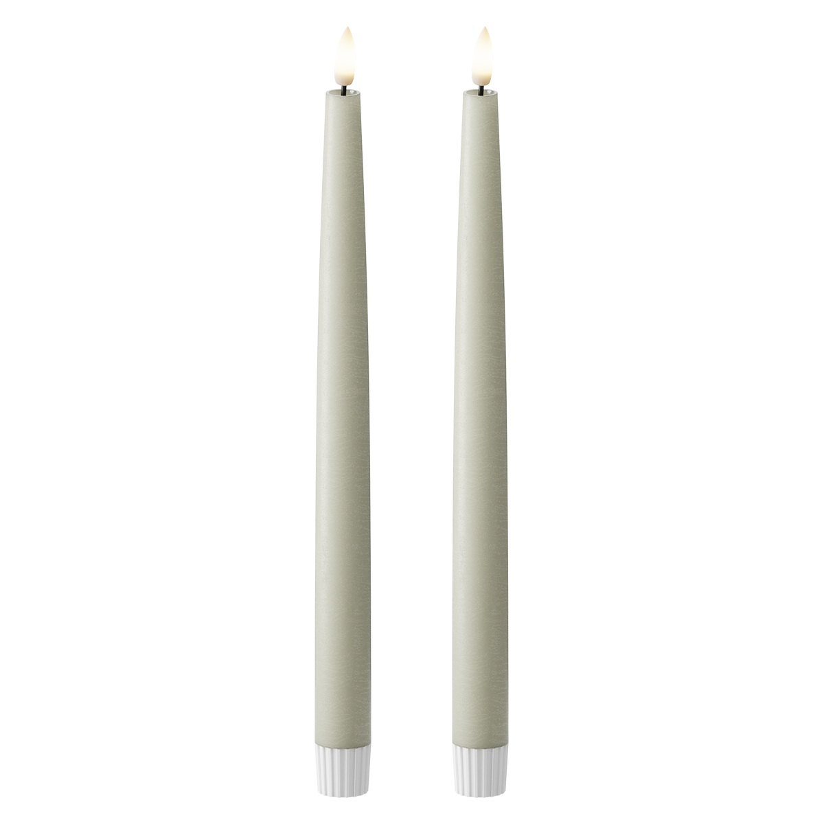LED Dinerkaars 2 stuks, Ø 2,2 x 29 cm Saliegroen
