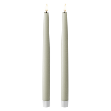 LED Dinerkaars 2 stuks, Ø 2,2 x 29 cm Saliegroen