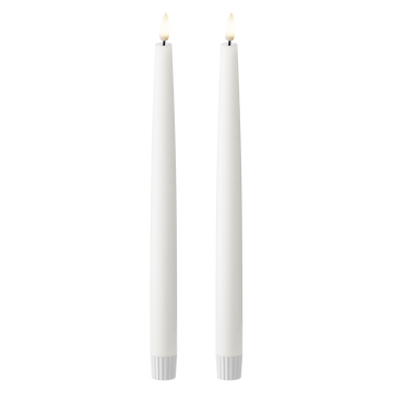 Korunka LED 2 ks, Ø 2,2 x 29 cm Bílá