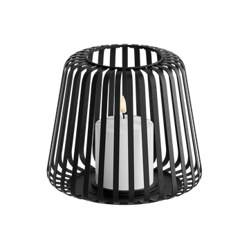 Lanterna LED Ø 20 x 17 cm Preto