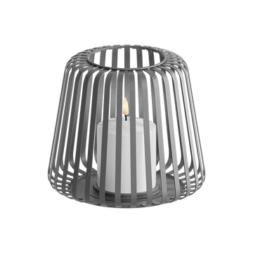 LED lucerna Ø 20 x 17 cm Šedá