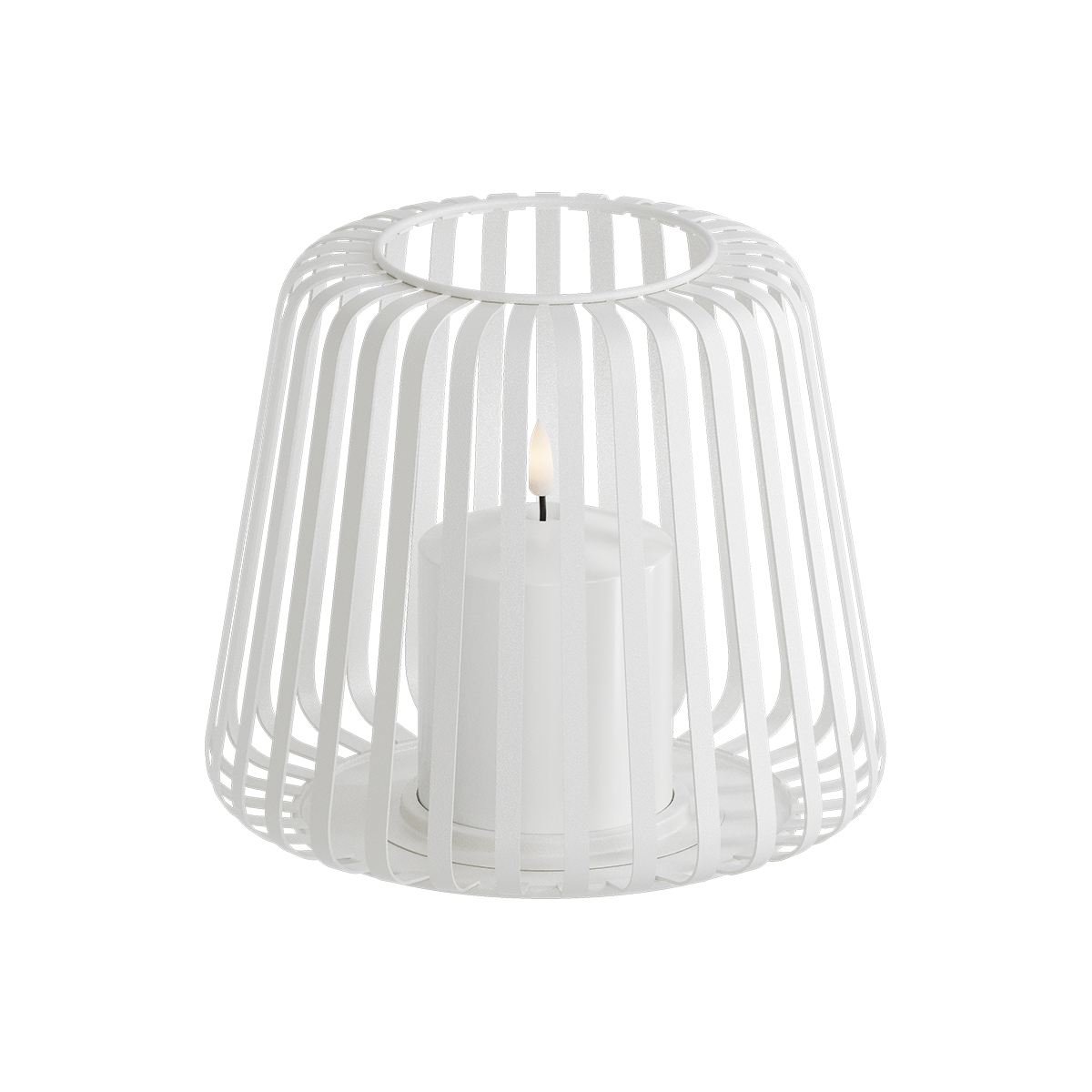 LED Lantaarn Ø 20 x 17 cm Wit