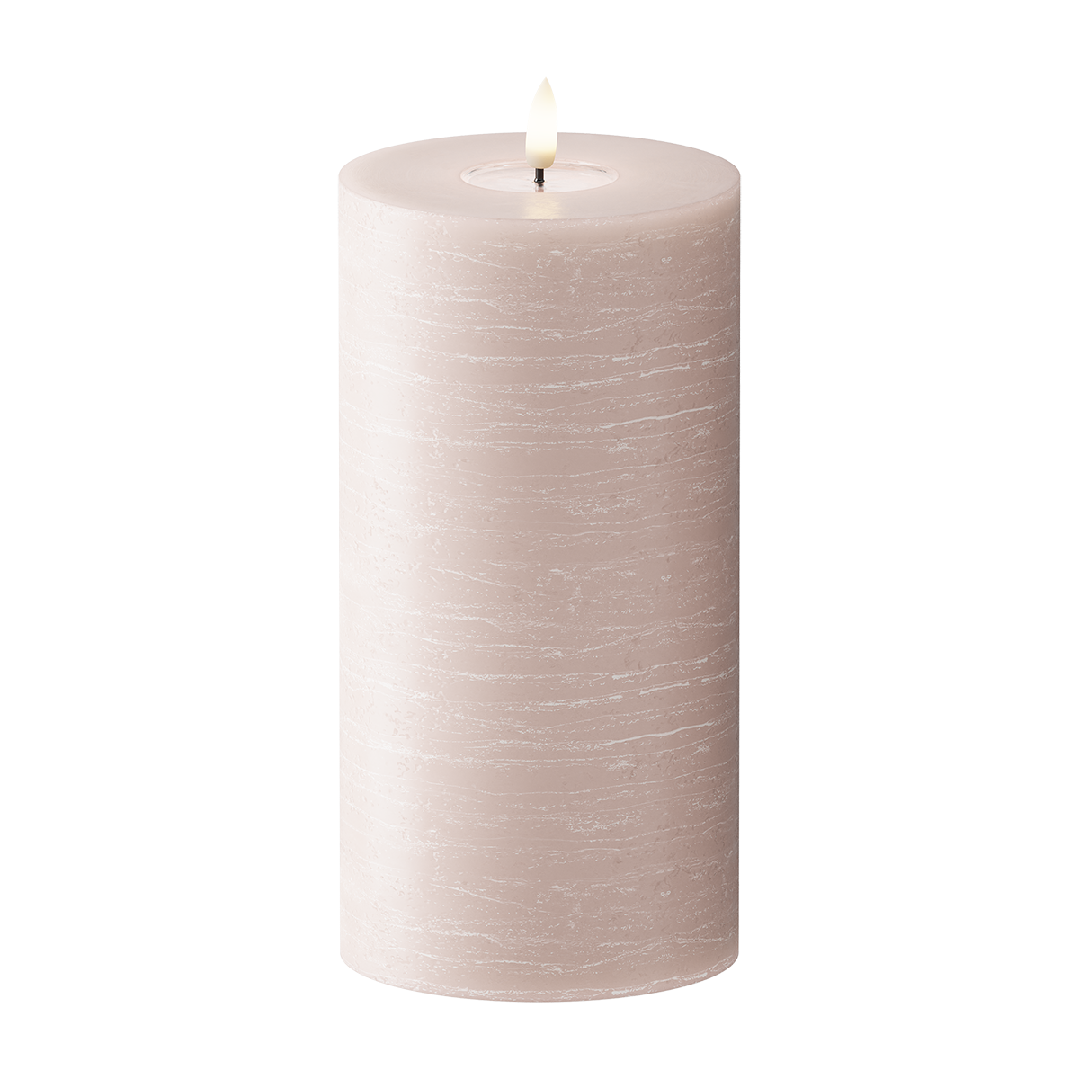 LEDs Vela pilar WetLook Ø 10 x 20 cm Rosa