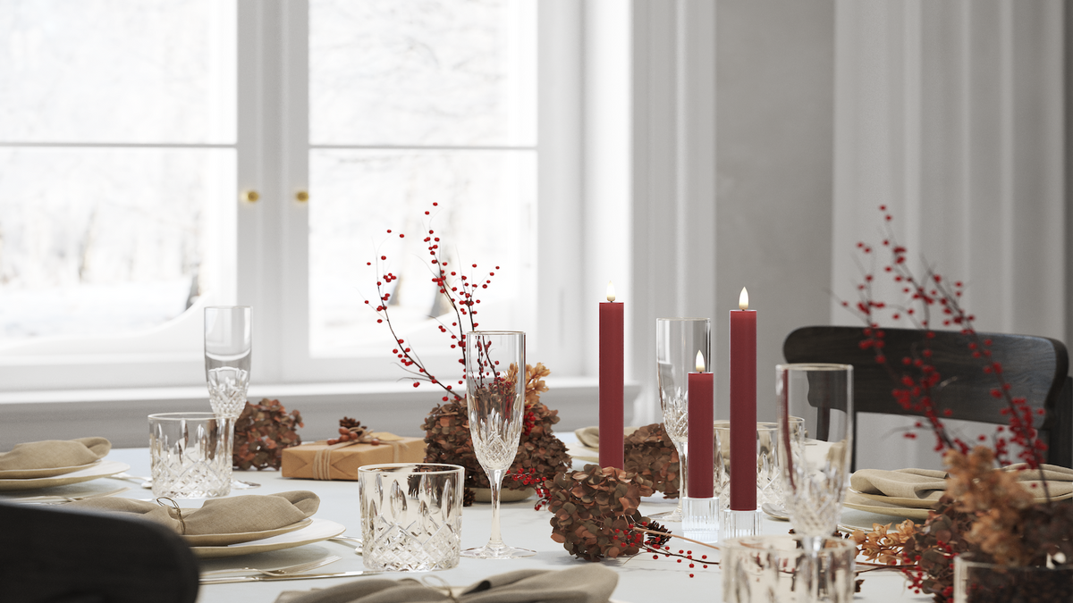 Naturlig tro LED Kronljus Med WetLook ™ -design