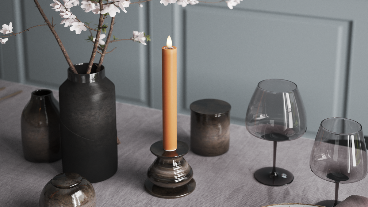 LED Dinerkaars Met levensecht LED vlam
