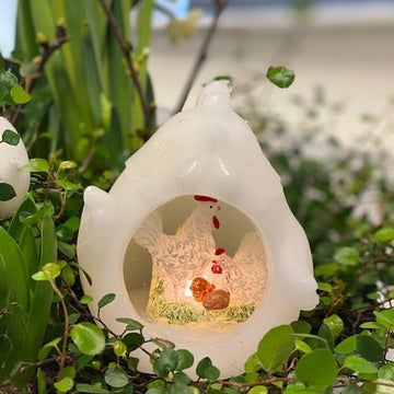 Paaskip open binnen Wit Deluxe Homeart 1