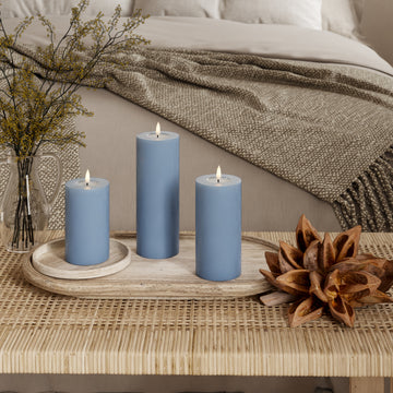 LED -ploki tuli Ø 7,5 x 12,5 + 15 + 20 Jääsinine