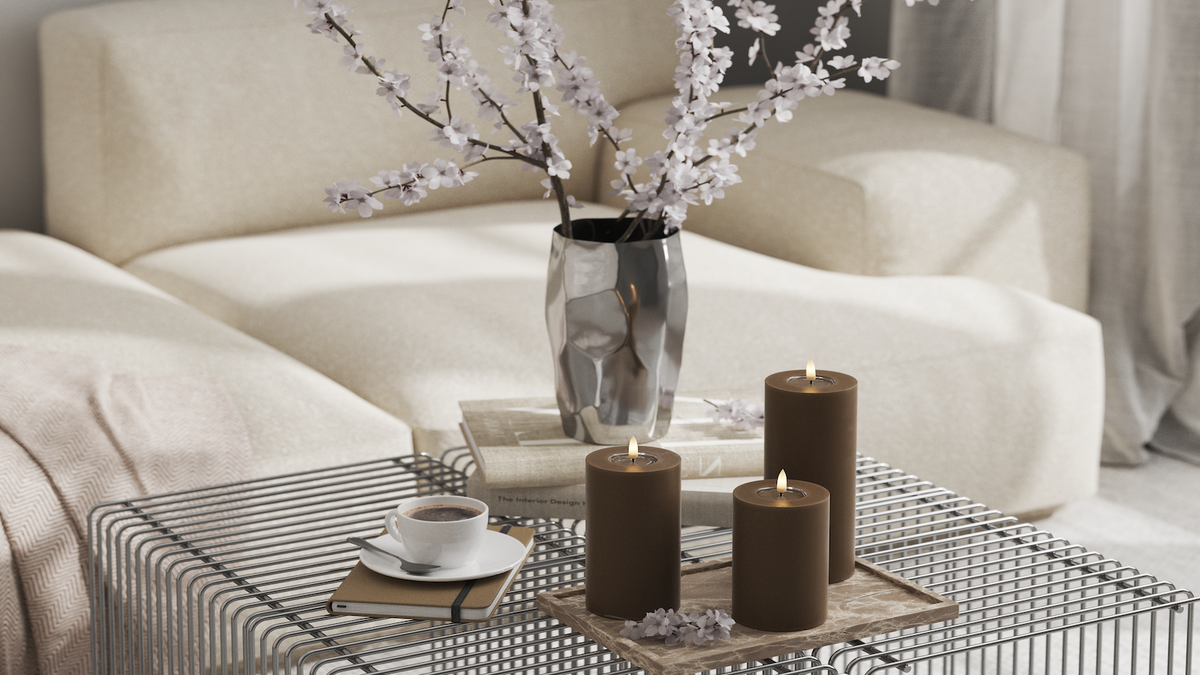 LED Stompkaarsen Met levensecht LED vlam