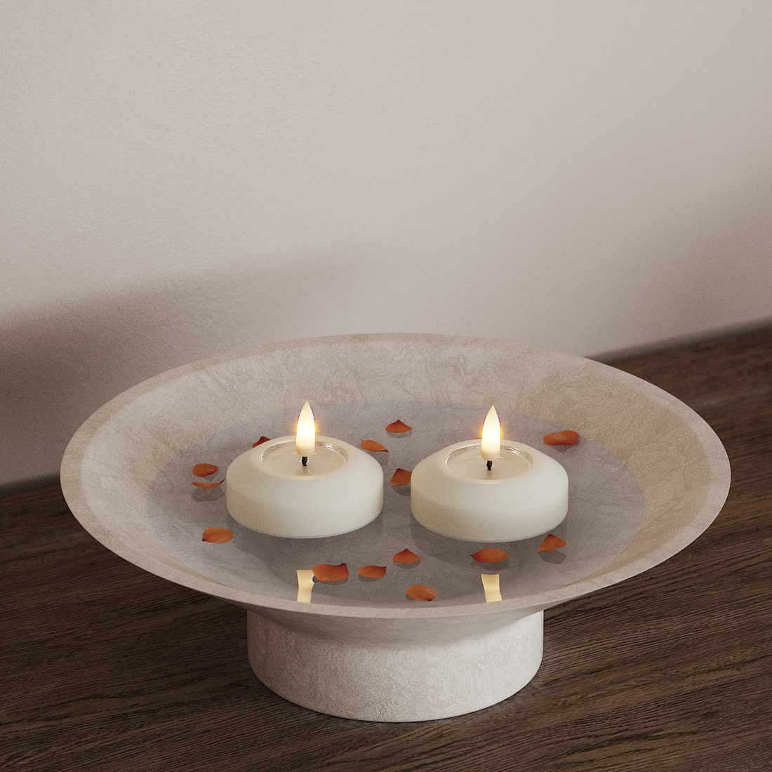 Deluxe Homeart LED Flydelys Ø 6,1 cm 2 stk Hvid LED flydelys 4