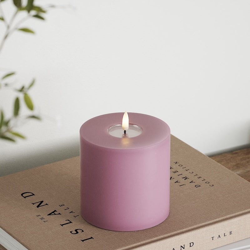 Deluxe Homeart LED Stompkaarsen Ø 10 x 10 cm Lichtpaars