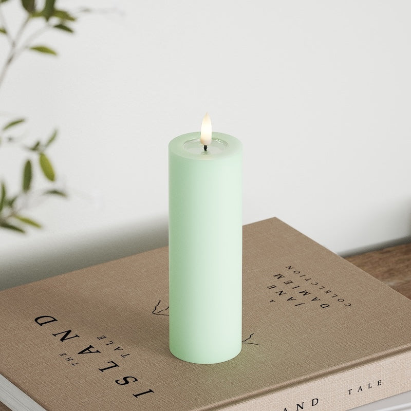 Deluxe Homeart LED Stompkaarsen Ø 5 x 15 cm Munt