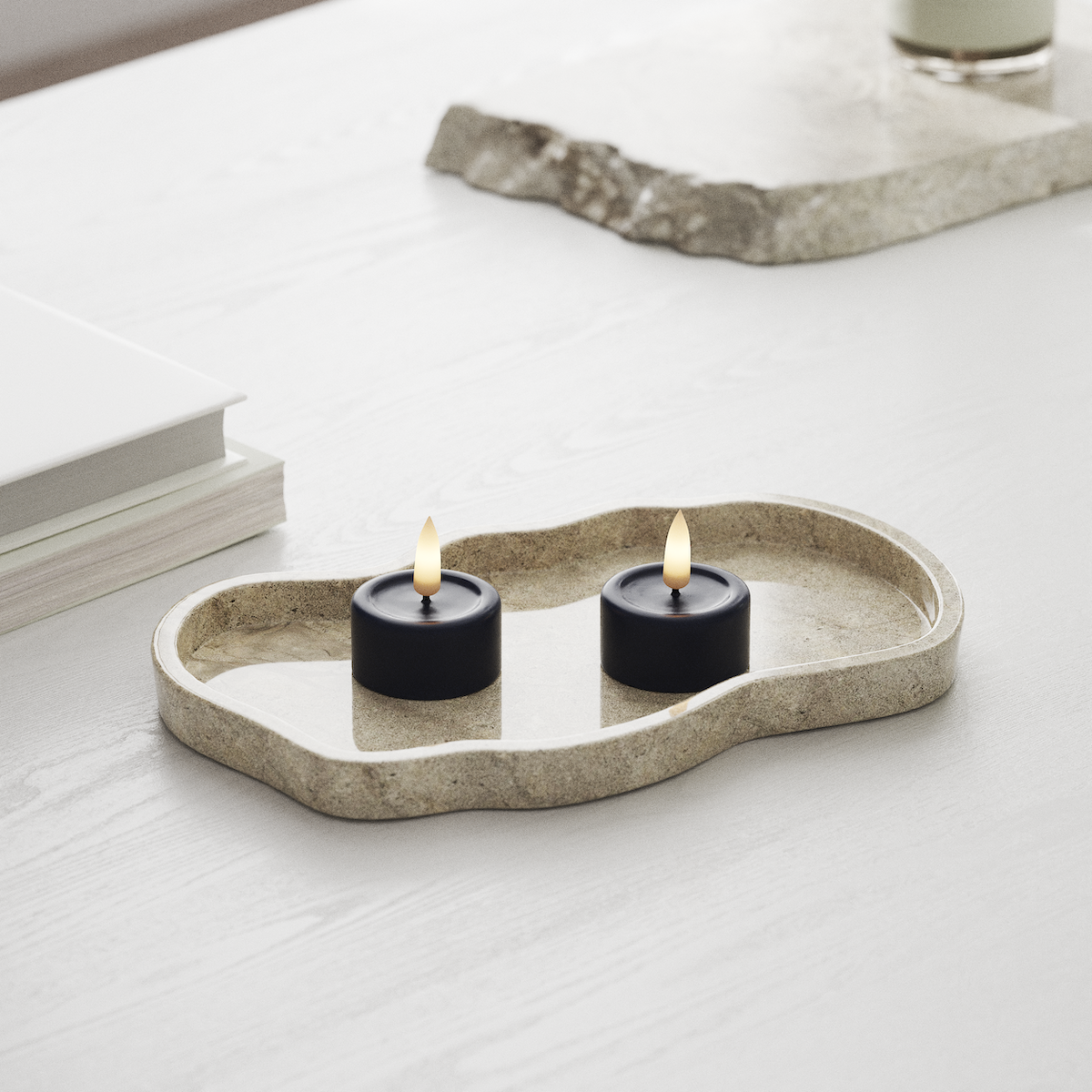 Deluxe Homeart LED Waxinelichtjes 2 stuks Koningsblauw LED Waxinelichtjes 1