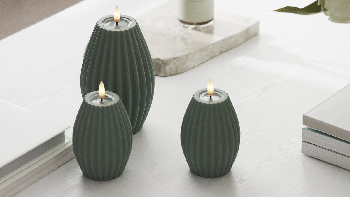 Praktische timer -functie naar uw LED Ribbelkaarsen