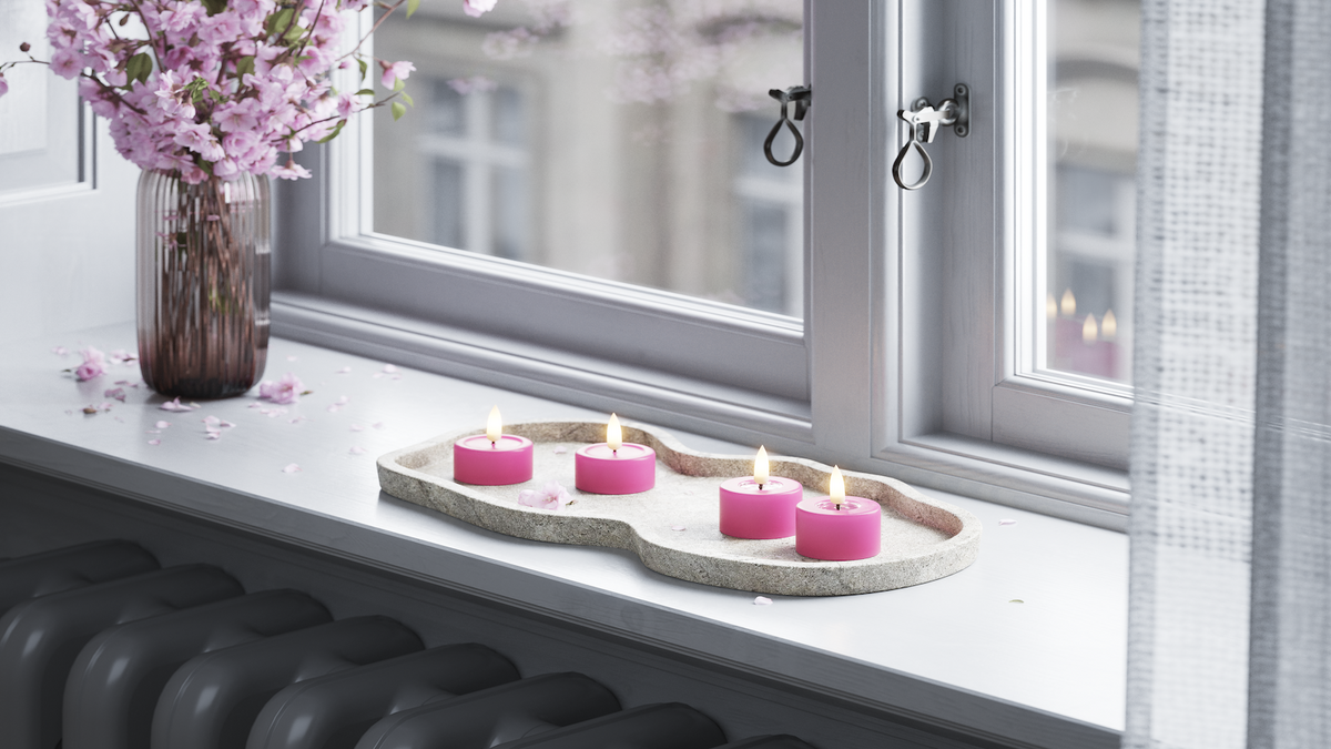 Praktisk timerfunktion till din LED Jumbo Värmeljus