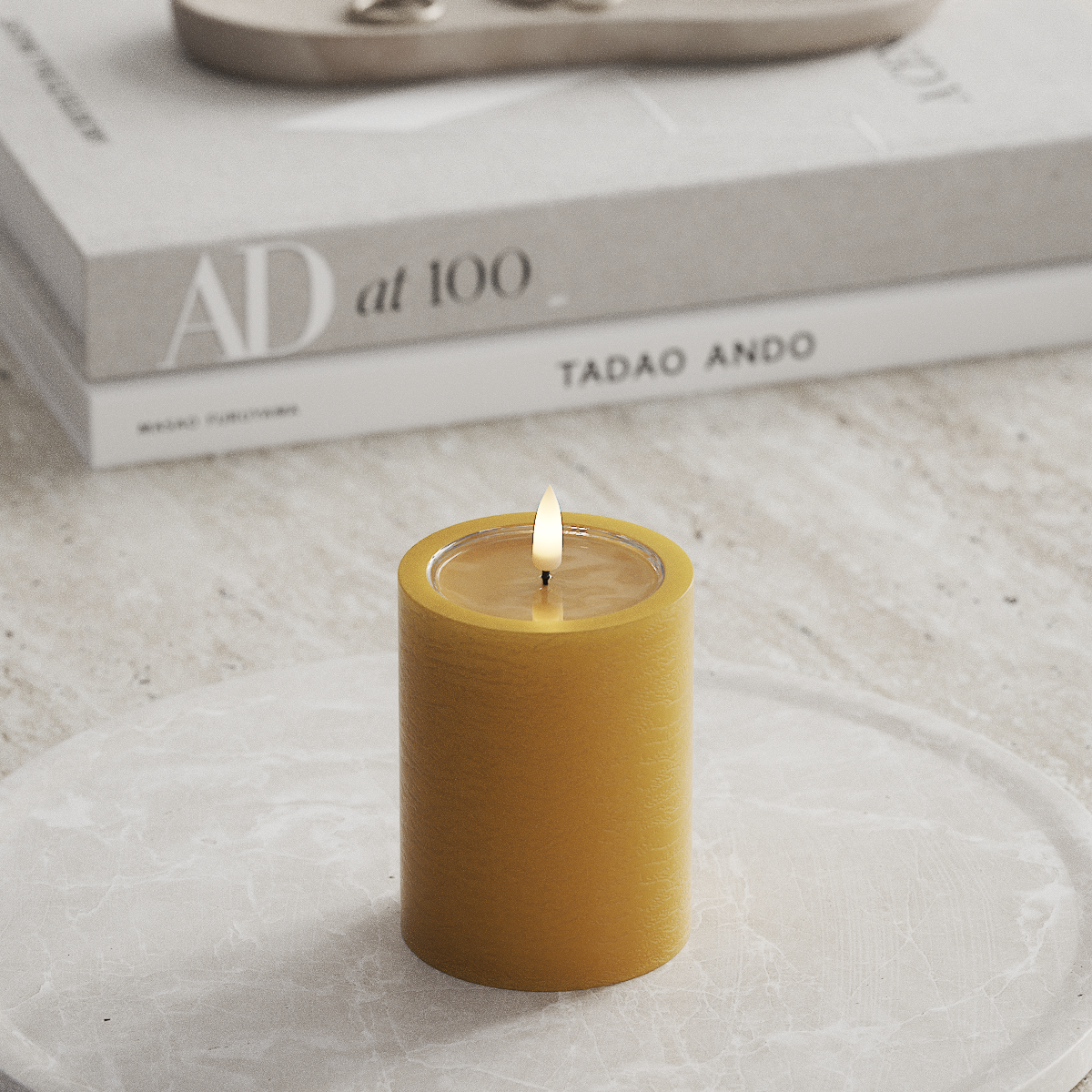 Deluxe Homeart Unique LED Bloklys D 7,5 x 10 cm Karry unique bloklys 1