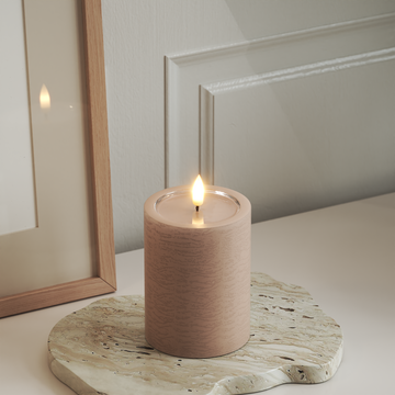 Deluxe Homeart Unique LED Stompkaarsen D 7,5 x 10 cm Roze unique Stompkaarsen 3