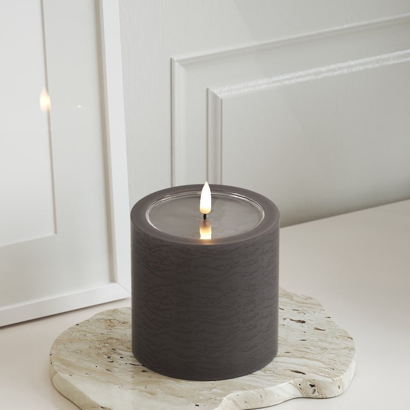 Unique Candles Unique LED Stompkaarsen D 10 x 10 cm Mokka