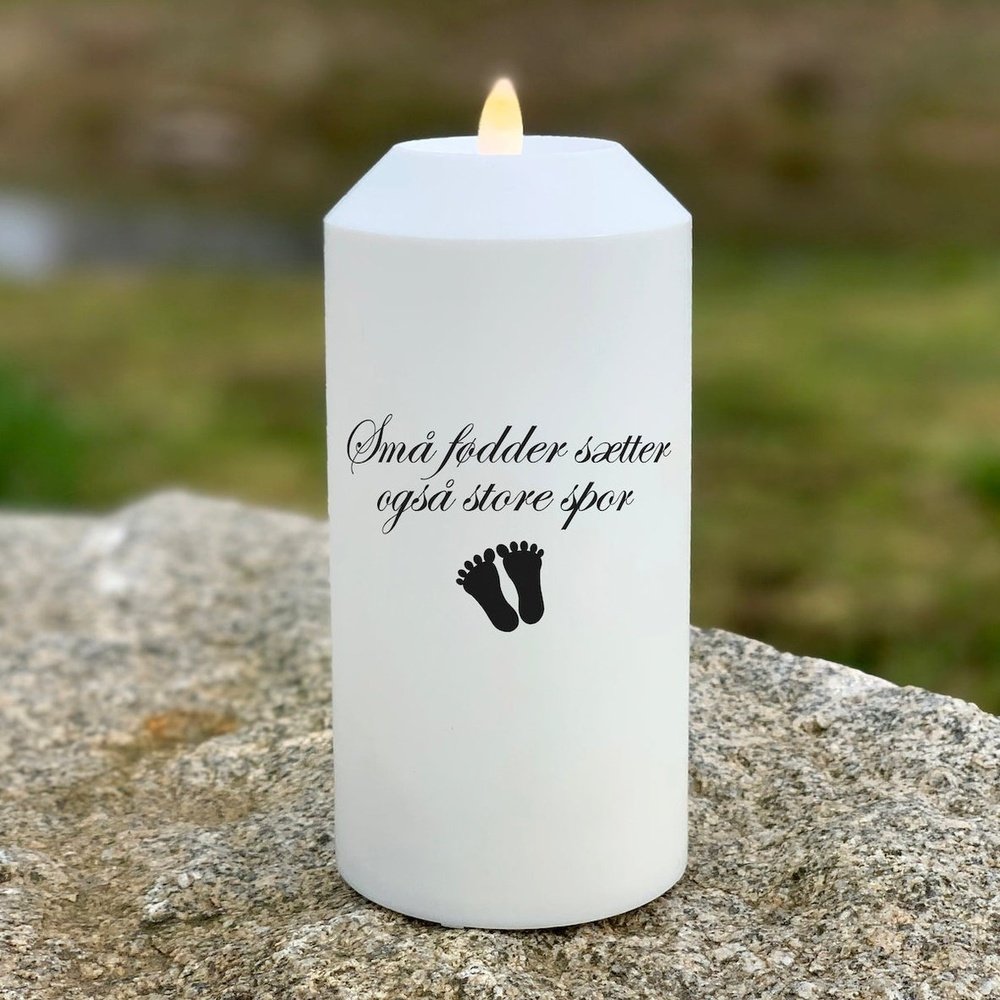 LED Gravlys Selv små føtter setter dype spor Deluxe Homeart 1